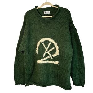 Vintage Romney Designs Wool Sweater XXL Oversized Long Sleeve Turtleneck Y2K